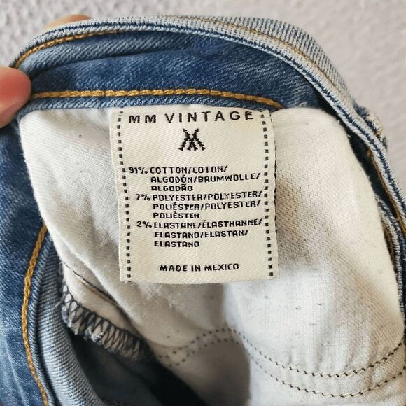 MM Vintage Women's Flare Raw Hem Embroidered Rocket Ship Sun Rainbow Jeans 29 - Picture 10 of 11